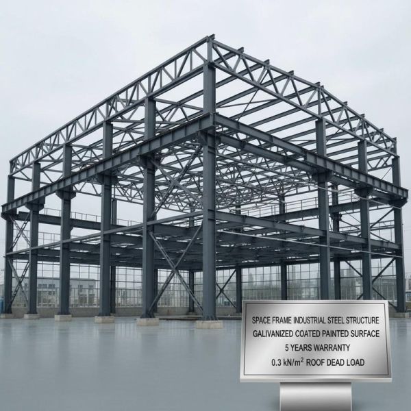 Customizable Space Frame Structure Heavy Duty Galvanized Steel Structures