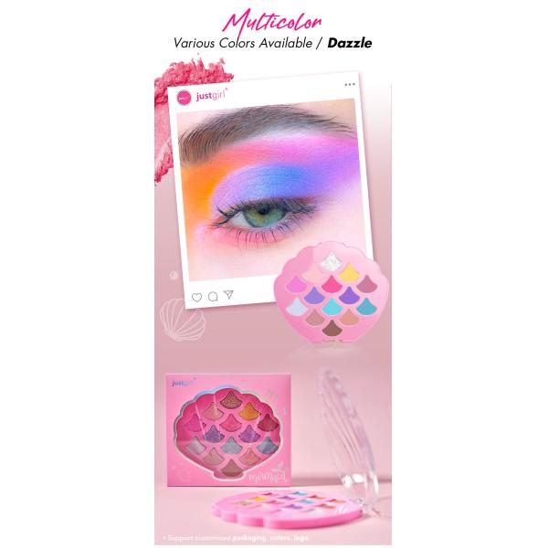 Custom Shell Shaped Duochrome Eyeshadow Palette Cute Makeup For Kids