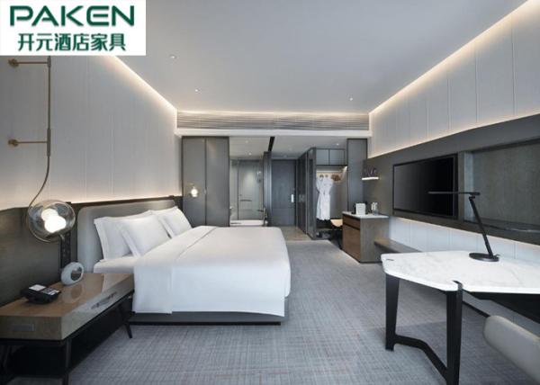 Luxury Hotel Bedroom E1 Grade Plywood Dyed Veneer Furniture Natural Marble Table Top Large Suites