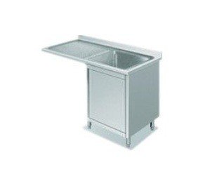 Раковина кухни нержавеющей стали гостиницы коммерчески с Drainboard/шкафом