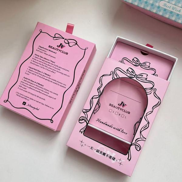 Boîte cadeau de vitrine transparente personnalisée pour les ongles