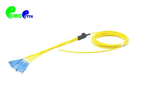 12 Cores Fiber Optic Patch Cables SC UPC to SC UPC SingleMode G657A Ribbon fanout 2.0mm PVC / LSZH Jacket