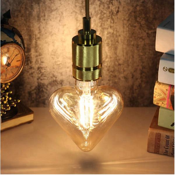 110mm  Romantic Wedding Edison Filament Bulbs  110mm love Heart Shape