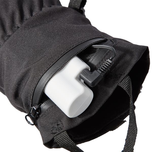 Батарея на открытом воздухе зимы перезаряжаемые нагрела перчатки мотоцикла ехать охотящся взбираться