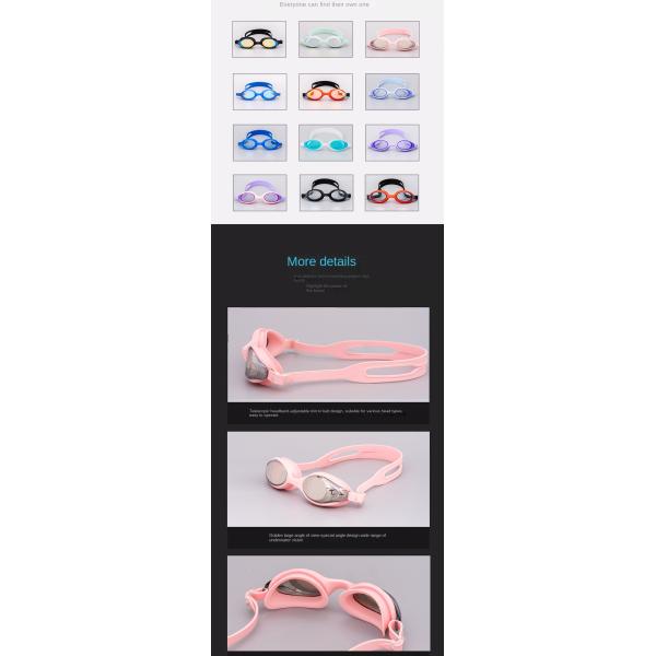 Anti UV Kids Swimming Goggles Outdoor Swimming Goggles With Earbud Set 15.5-5-7CM