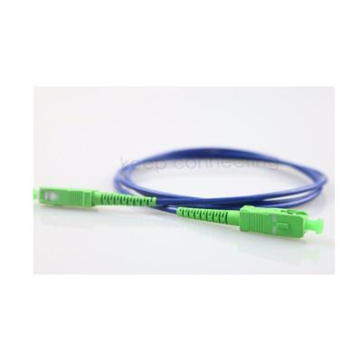 LSZH/PVC Cordão de revestimento de fibra óptica G657A2 Sm 2.0/3.0mm Sc APC Simplex/Duplex