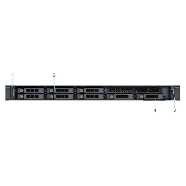 ECC компьютера 32GB UDIMM 3200MT/S Dell PowerEdge R350 1U Rackmount