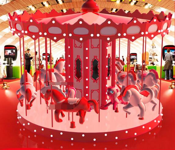 christmas carousel high-quality hot-selling carousel horse for sale kids merry go round animal horse
