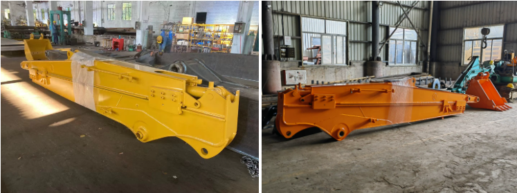High Efficiency 20-27 Ton Excavator 10-12m Sliding Boom Arm Telescopic Arm for Construction