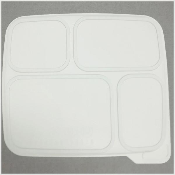 Eco-Friendly 4-Coms 900ml Corn Starch Lunch Box,A Renewable Resource China Factory Offered Disposable Takeout Containers