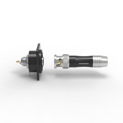 Video Metal Plug BNC Male Connector For Industrial Applications