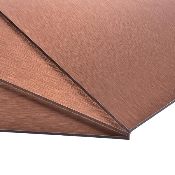 1220mm de prata escovou resistente UV do painel composto de alumínio