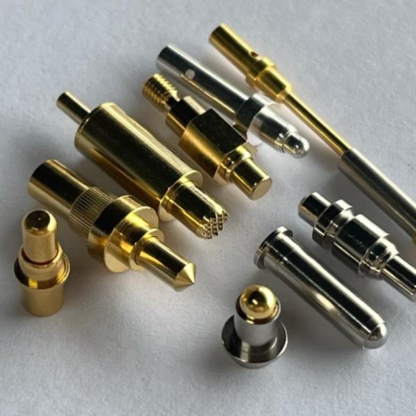 10.0mm Pin Length High Current Pogo Pin Connector For Test Probe 3 5 6 8 10 12 15 Amps 20 And Spring Specification