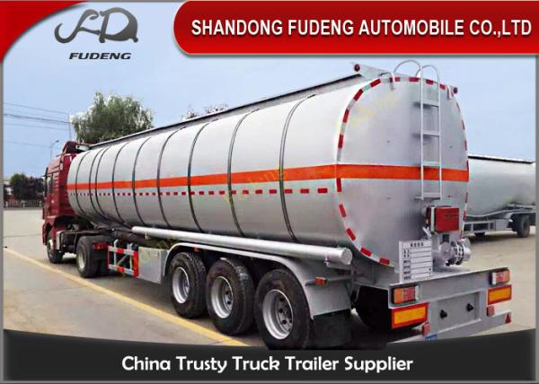 42000 L fuel tanker semi truck trailer for diesel oil delivery with insulating layer