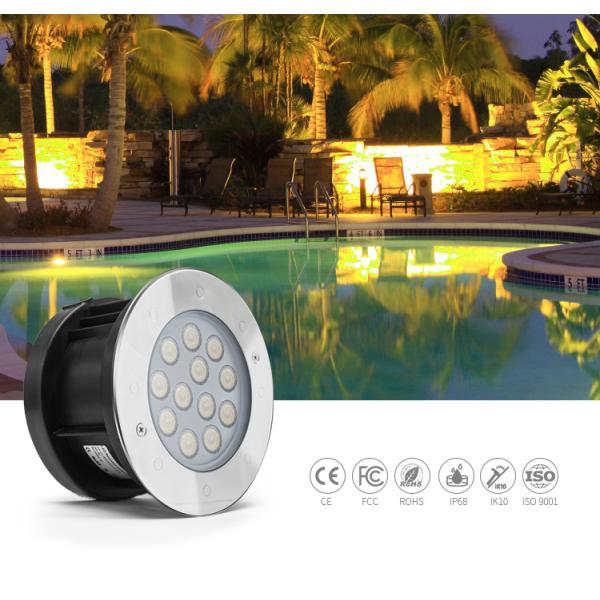 12 Watt IP68 Waterproof Outdoor 6500K White Color Swimming Pool Underwater Light