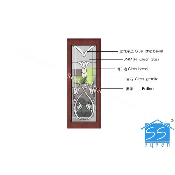 Security Tempered Glass Panels , Architectural Decorative Door Glass Panels