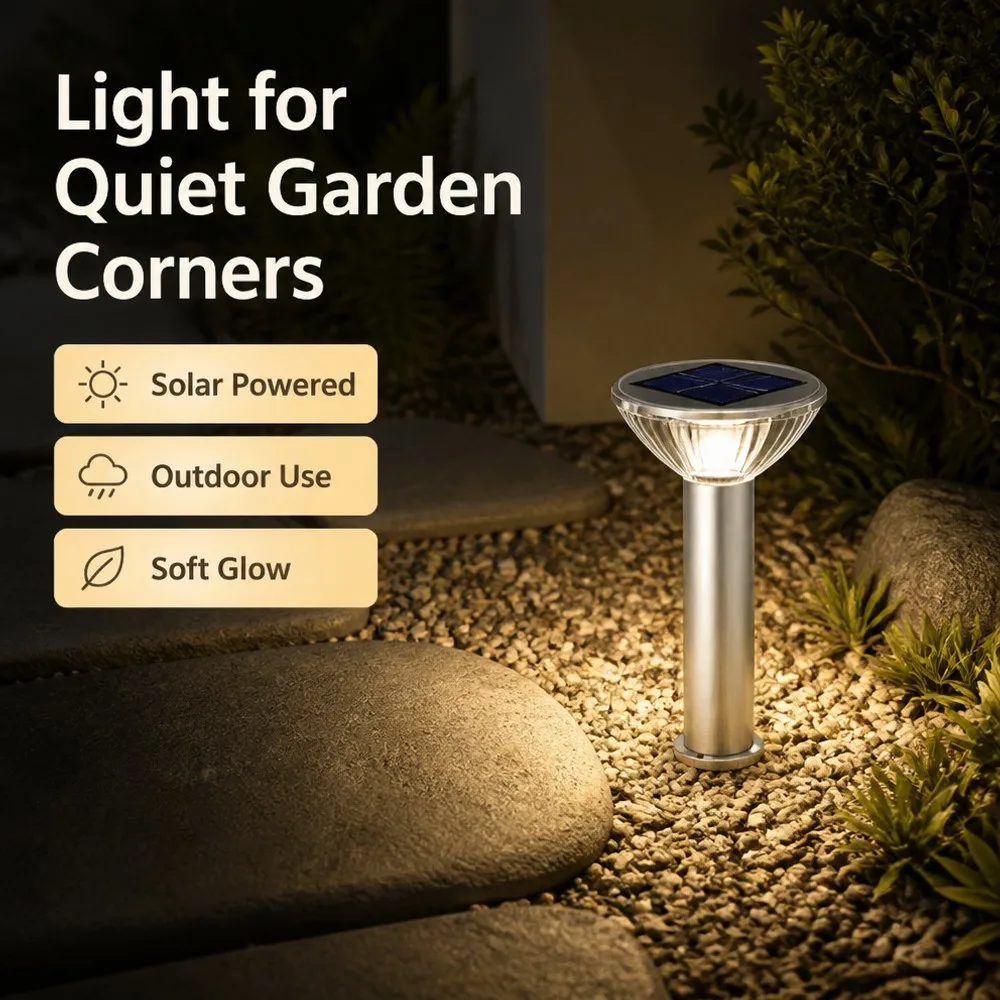 Multi Mount Solar LED Garden Light IP65 Waterproof Wide Coverage for Parks Pathways