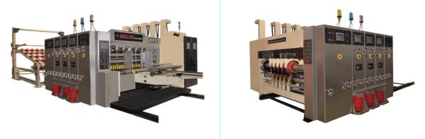High Speed Printing Slotting Machine With Stacker , Printer Slotter Machine