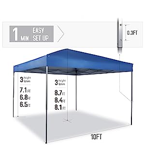 Show Canopy Tent, Stable Pop up Outdoor Canopy Tent, Gazebo Tent with Mosquito Netting Outdoor Canopy Shelter