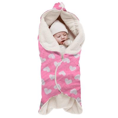 Newborn Boys Fleece Swaddle Blanket Girls 65X75cm Plush Receiving Blanket