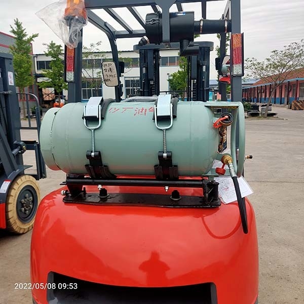 3.5 Ton LP Gas Forklift Wide View Mast Lpg Powered Forklift Used In Warehouse