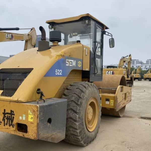 Single Drum Heavy Duty Used SEM 522 Roller Second Hand For Asphalt Compaction