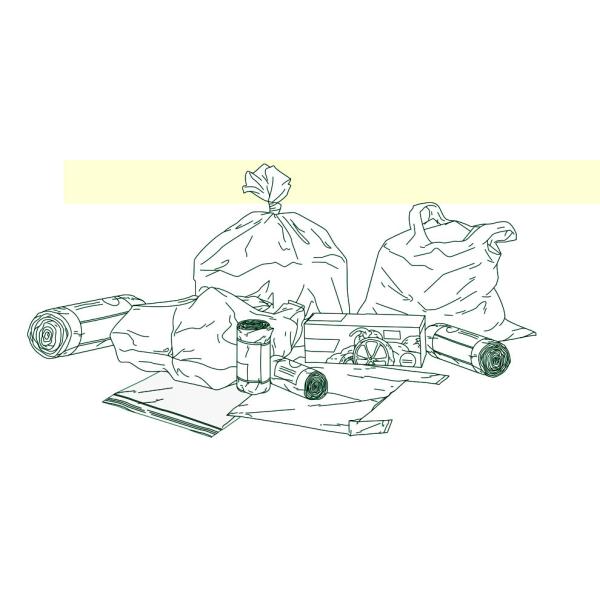 Heavy Duty Large Trash Bags, 95 Gallon for Big Garbage Can, Liner, Container, Bin, Lawn Leaves, Outside -Thick 2 Mil