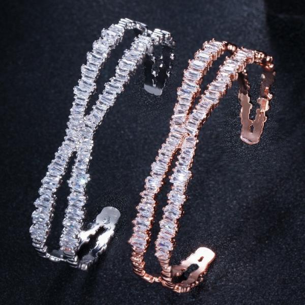 Various Shaped  Bracelet Geometric Bezel Cubic Zirconia AAAA CZ Tennis Bracelet Classic Fashion Women Bangle Jewelry