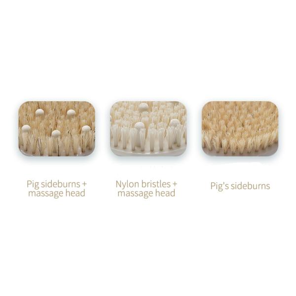 Holmwood Round Body Detox Skin Brush Boar Bristle Body Brush Soft