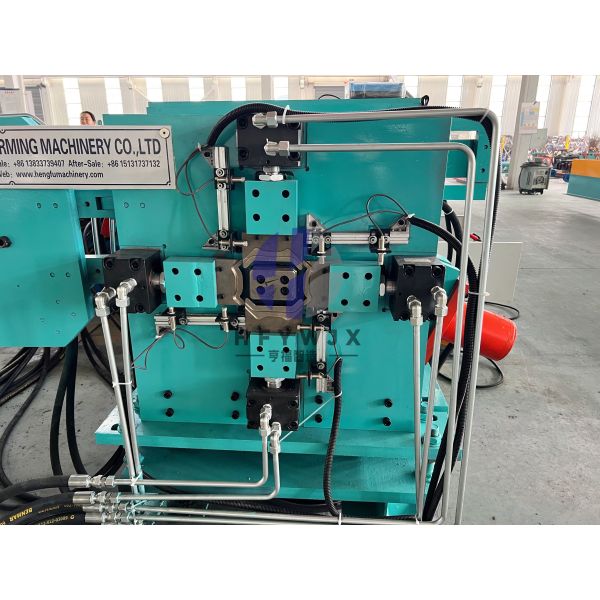 High Speed PLC Rain Gutter Roll Forming Machine With Heavy Duty Welded Frame