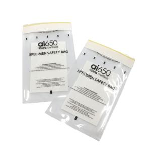 Образец лаборатории LDPE пластиковый кладет устранимое в мешки с мешком