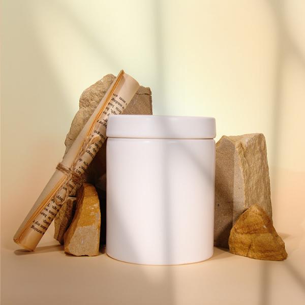 Luxurious Natural Soy Fashionable Ceramic Candle Jars With Essential Oil Reed Diffuser Gift Set