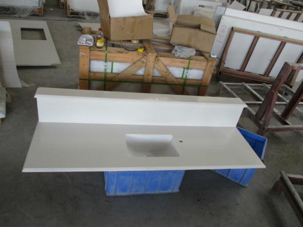 Quartz Stone Solid Surface Quartz Bathroom Vanity Tops Thickness 1.2cm 2cm 3cm