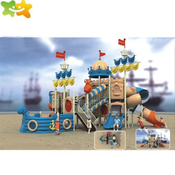Coastal Corrosion Resistance Kids Plastic Slide For Garden / Public Places