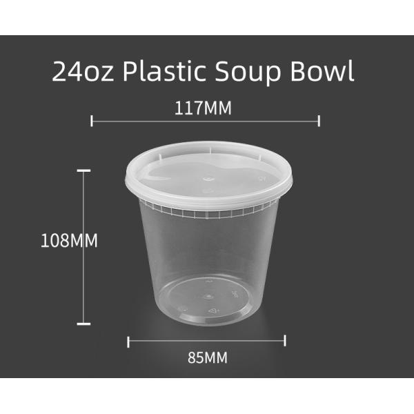 Transparent Plastic Soup Bowl Disposable Lunch Box for Shipping Cost and Delivery Time