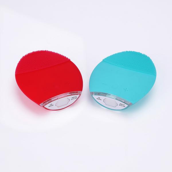 Rechargeable Silicone Facial Cleansing Brush , ABS Waterproof Silicone Face Pad