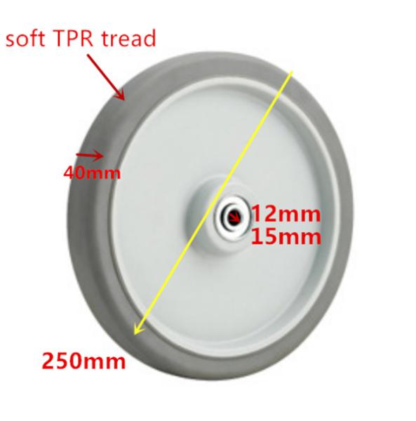 10 Inch Caster Wheel For Mobile Dish Caddy Storage Cart