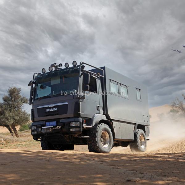 Customizable Square FRP Motorhome Truck Camper Shell Perfect for Overland Expedition
