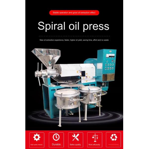 Max Capacity 750 kg/h Peanut Oil Oil Pressers Machine Sunflower Oil Extraction Machine