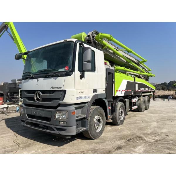 Usados 56 metros de camión de bomba de hormigón 56 metros de remanufactura de camiones de bomba los procedimientos están completados