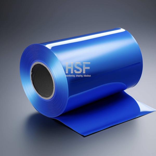 75uM Opaque Blue MOPP Silicone Release Film Width 1300mm