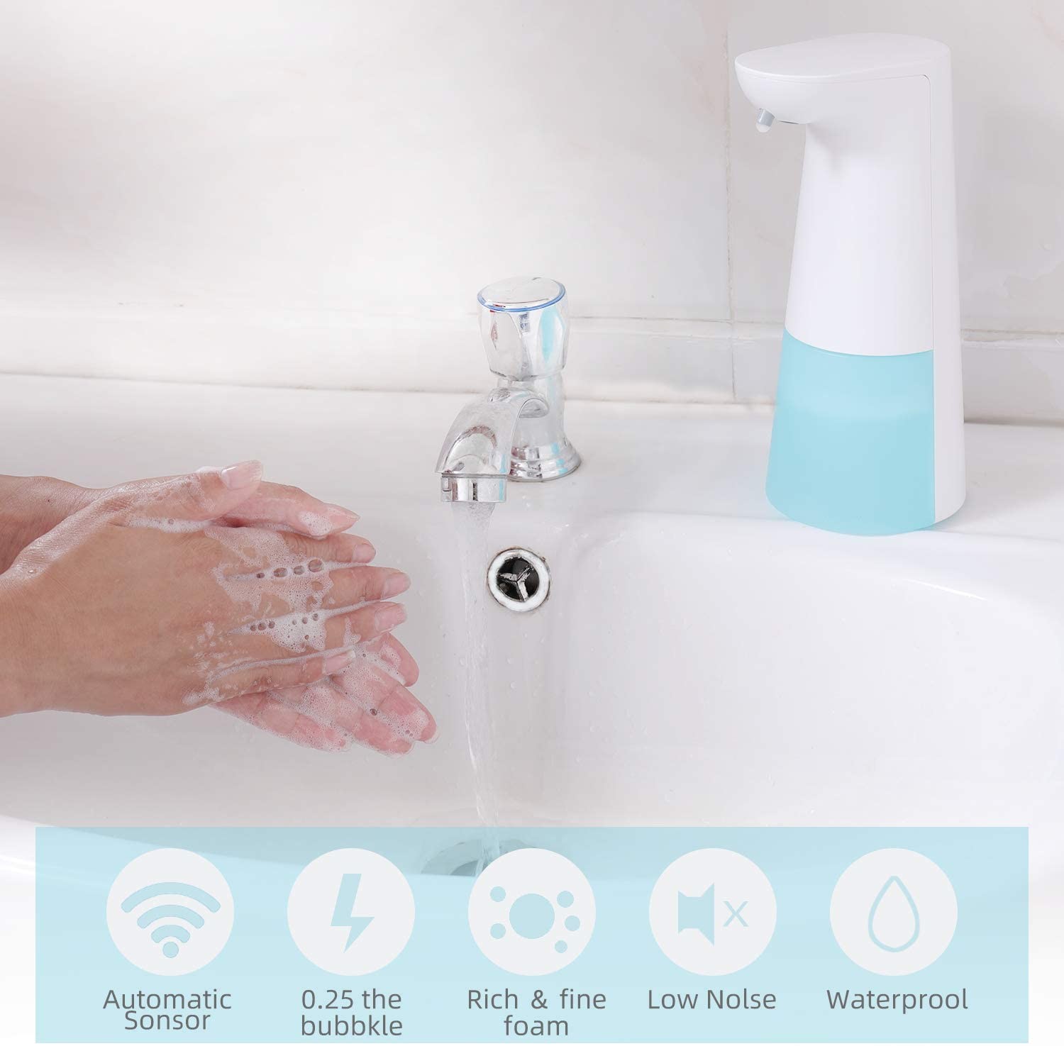 Машина распределителя ROHS 250ML Touchless дезинфицирующего средства 5CM управляемая батареей