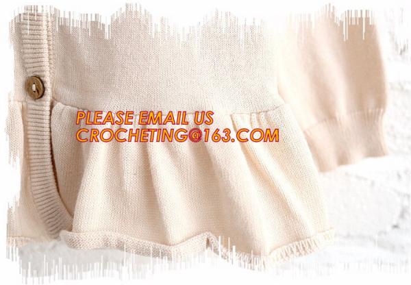 Superior quality kid sweater cute hooded girls thick dress coat, Commercial 100% cotton knitted kids long girls pullover