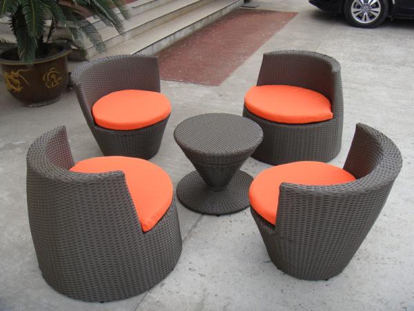 All Weather PE Rattan Obelisk Chair For Office / Patio Leisure