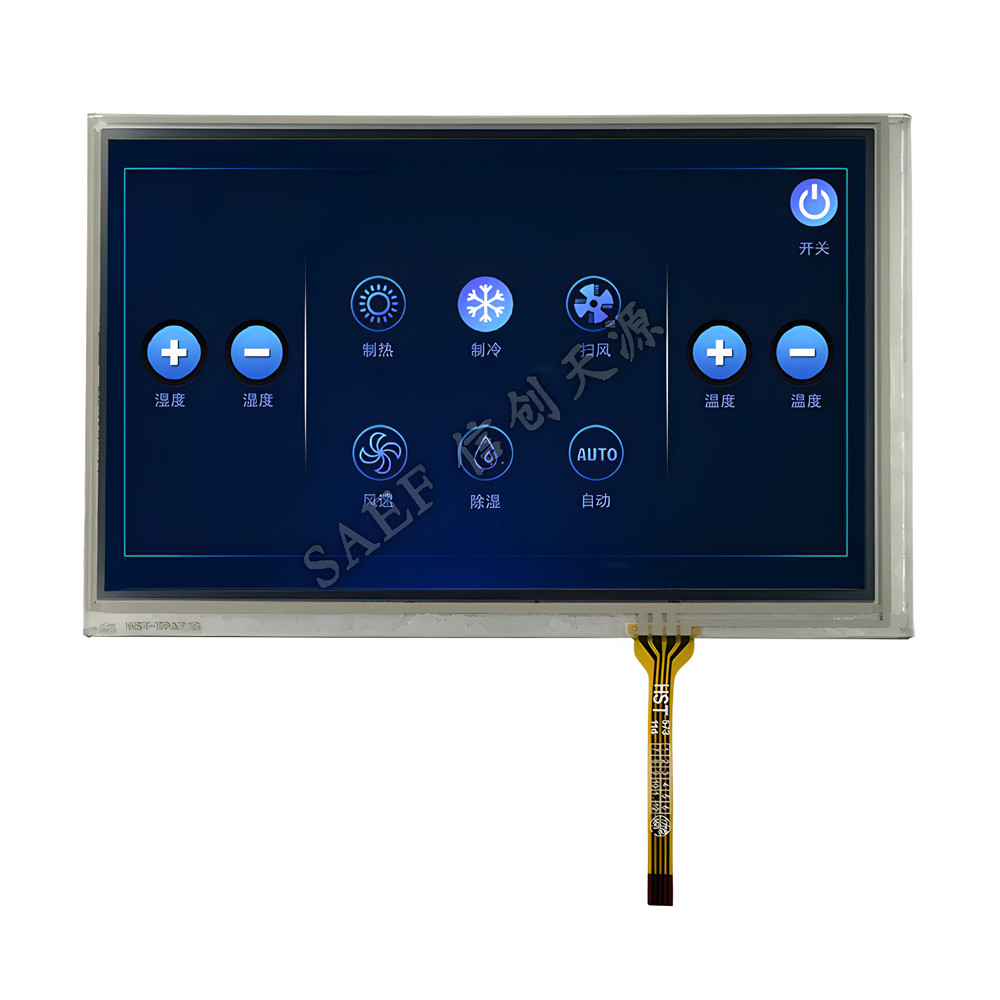 7 дюймов промышленное TFT показывает 40 интерфейс Pin 800x480 RGB с сопротивляющимся экраном касания