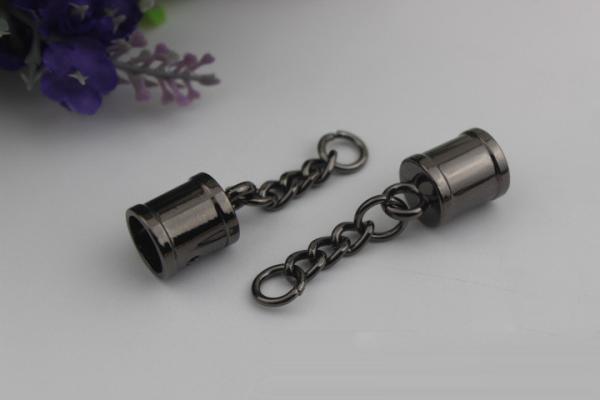 2018 Fashion light gold metal bead rope end cap metal caps for tassel bag accessory