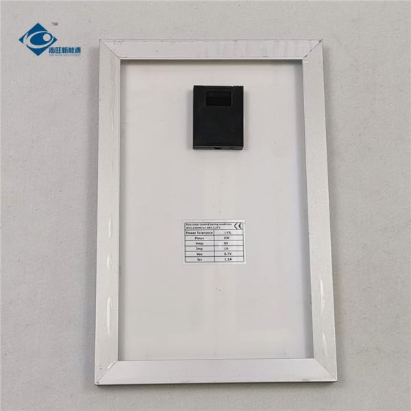 vidro portátil do sistema ZW-6W-6V das energias solares de 6V 6W o mini laminou o painel solar