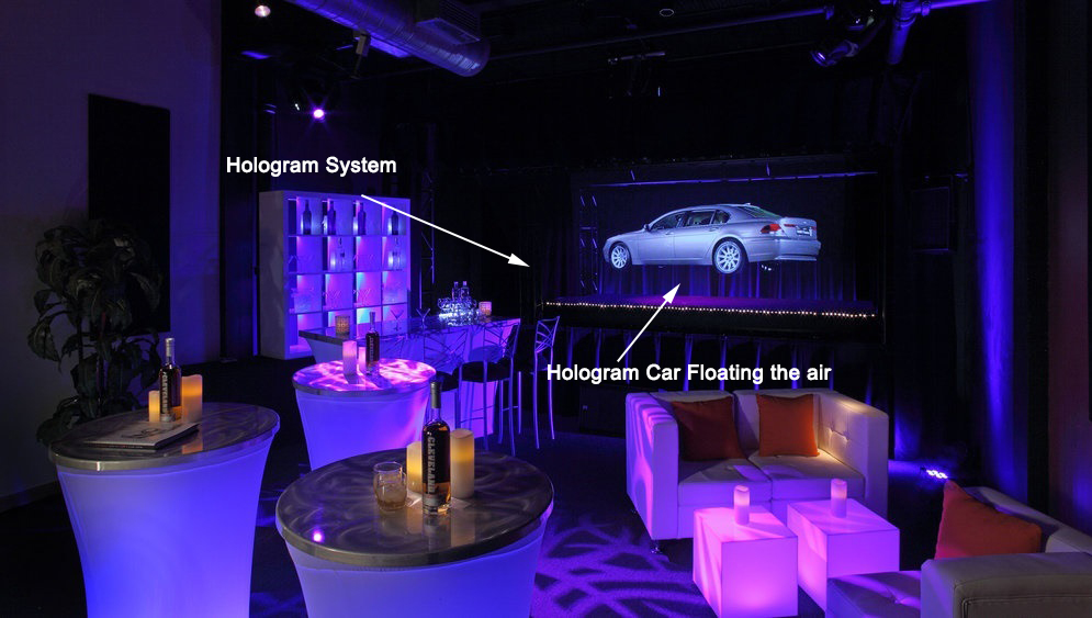 Reflective Screen 3H Hardness 3D Holographic System Transparent