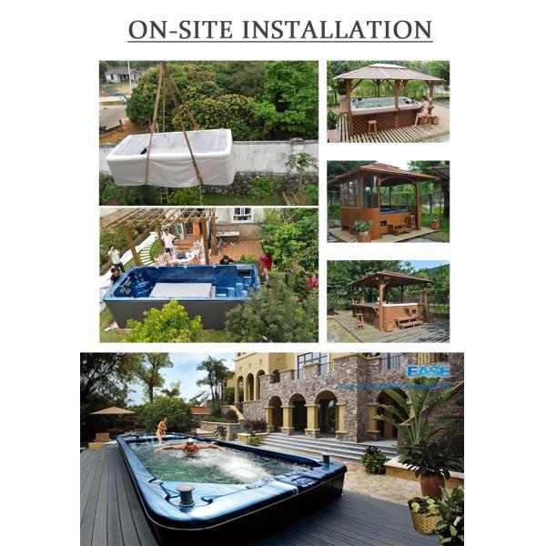 Джакузи спа европейского роскошного спа массажа водоворота воздуха на открытом воздухе