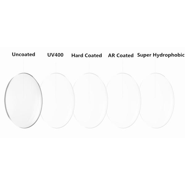 ASP UV400 Prescription Eyeglass Lenses 1.61 Refractive Index 65 / 75MM Diamater